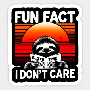 Sloth’s Sunset Serenity Sticker